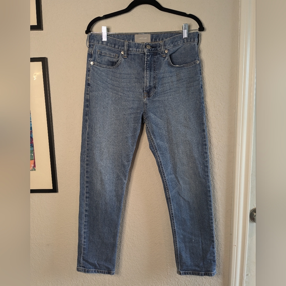 Everlane High-Waisted Slim Denim Jeans Blue Size 25 Capsule Back to School